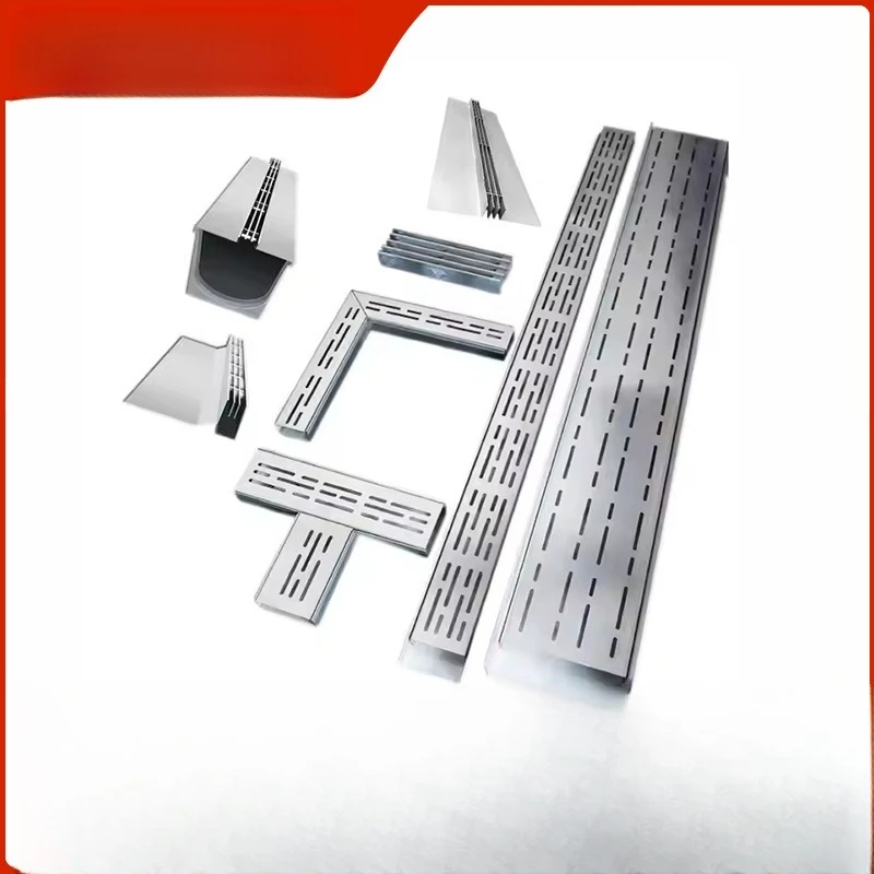 

Stainless steel finished drainage ditch U-shaped groove Fixed gap type drainage ditch Linear drainage ditch Leak-proof strip
