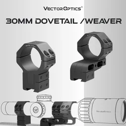 Vector Optics Picatinny and Weaver Mount 30mm Adjustable Mount Ring for Hunting Riflescope