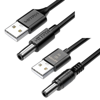 USB Boost Line QC3.0 USB-A To DC5.5x2.5mm PD- Trigger Power Cable for 12V 9V J60A