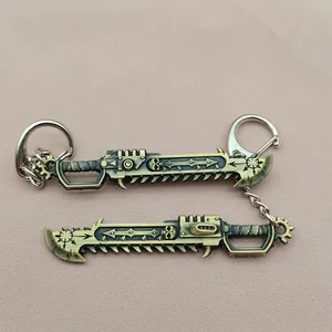 Warhammer Keychain gefälscht Krieg Hammer 40k periphere Präzision aktuell Serra Schwert Chaos Aktuell Serra Schwert 8 Hauptverkäufe 40k Chaos - №1