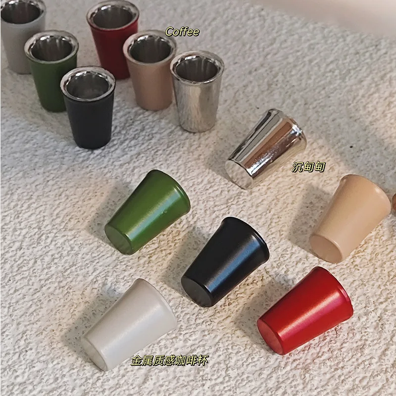 1:12 Miniatuur Koffiekopje Speelgoed Creatieve Koffieshop Scène Simulatie Veelkleurige Koffiekopje Model Poppenhuis Accessoires Speelgoed