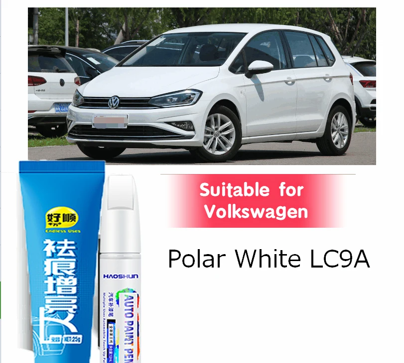 

Подходит для фиксатора краски FAW Volkswagen, ручка для ретуши Candy White LB9A Polar white LC9A L0K1 LY9C Y9H Crystal LU9E Ремонт автомобиля