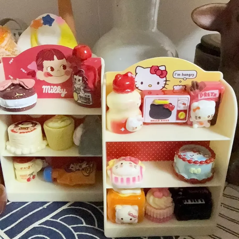 

New Hello Kitty Mini Rack Anime Peripherals Cute Originality Desktop Home Accessories Fashion Delicate Personality Mini Rack