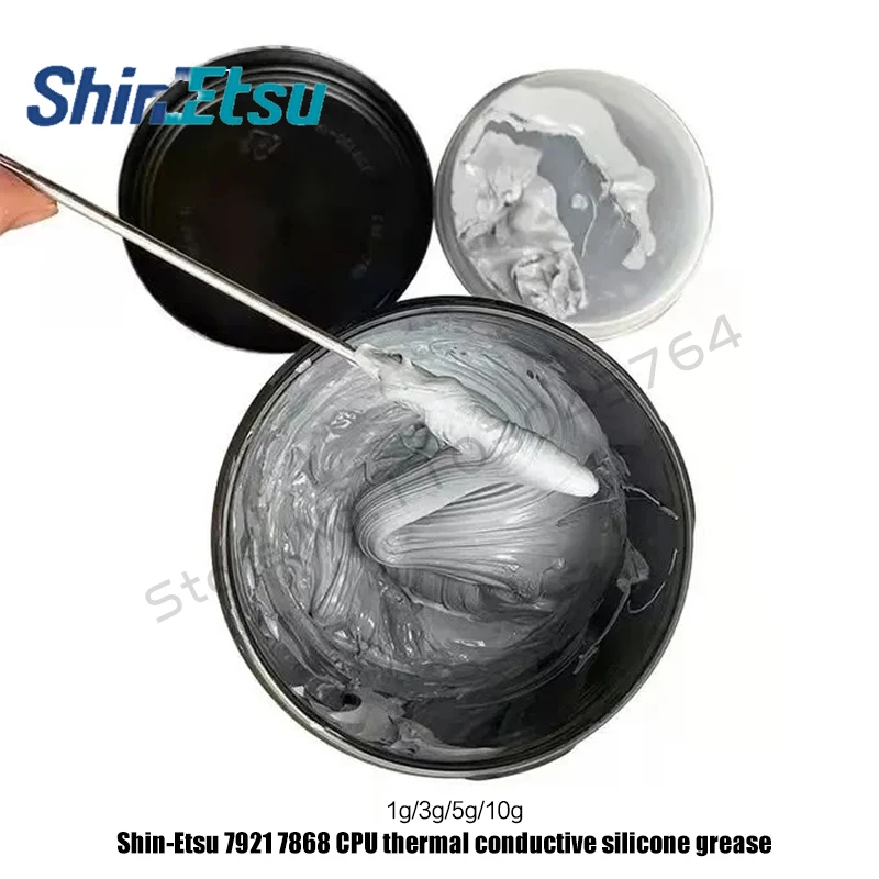 1g 3g 5g 10g Shin-Etsu 7921 7868 Syringe Thermal Conductive Grease Paste Plaster CPU PC Notebook Cooling Original Authentic