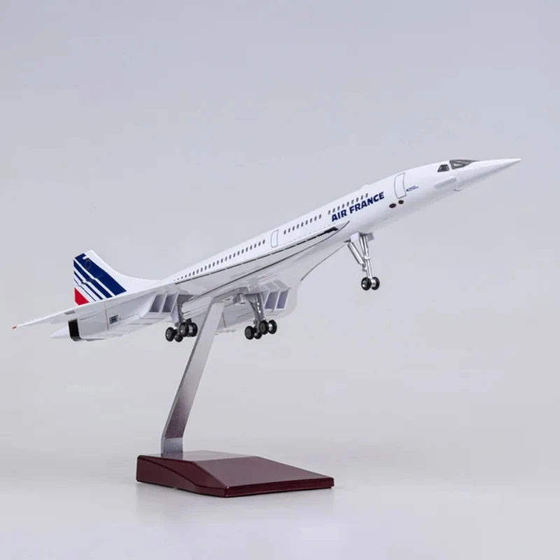 50CM 1:125 Scale Plane Concorde Air France British Airline Air Force One Model Airplane Resin Airframe Aircraft Gift Display