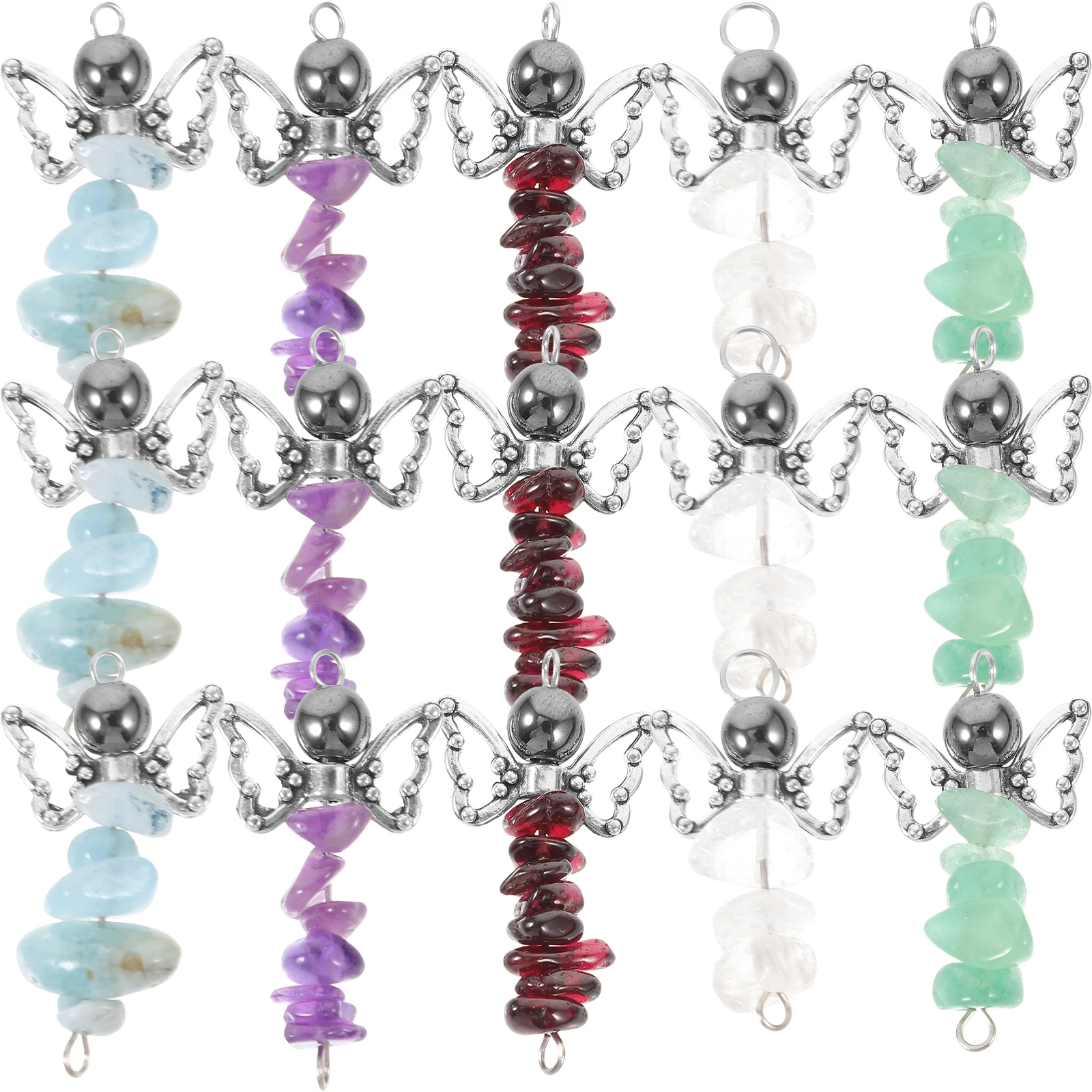 

25pcs Angel Charms Crystal Stone Alloy Pendants Jewelry Making Diy Charms For Necklace Bracelet Keychain Earring Crafts Cute