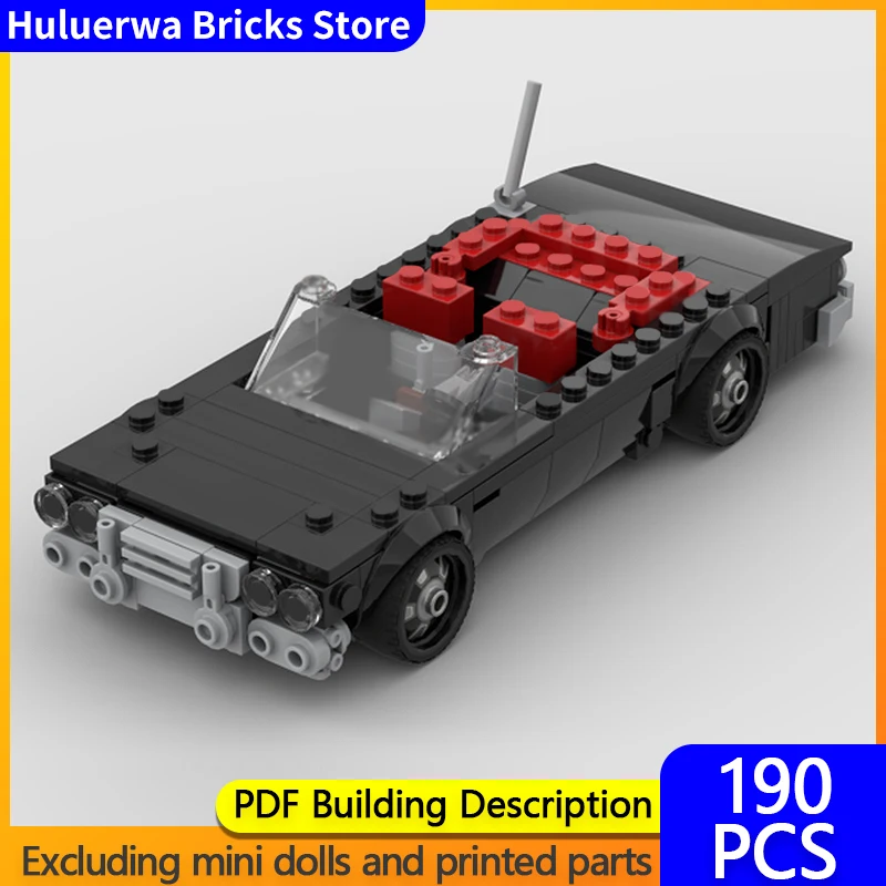

Модель спортивного автомобиля с верхним уровнем MOC, строительные кирпичи SS 409, мускулистый автомобиль, модульная технология, подарки, праздник, сборка, детские игрушки, костюм