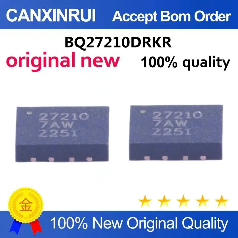 BQ27210 BQ27210DRKR Silk Screen Printing 27210 QFN10 Battery Power Management Chip New