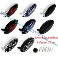 ABS 14.5 Car Front Head Hood Bonnet Logo Rear Trunk Badge Sticker For Ford Mondeo Focus Fusion MK2 MK4 F150 F250 Emblem Styling