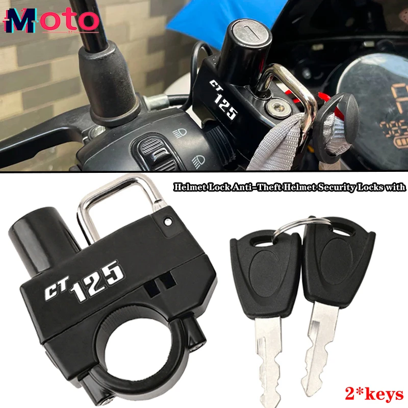 Fit For HONDA CT125 CT 125 Hunter Cub 2000-2024 2023 2022 Universal Motorcycle CNC Accessories Helmet Lock Anti-Theft Helmet