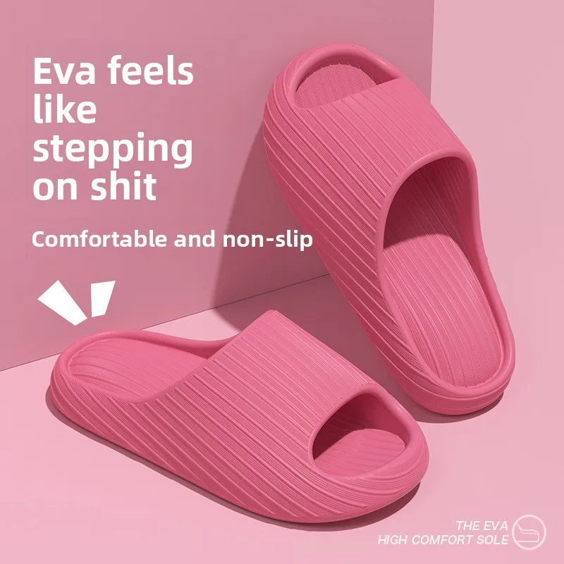 Quiet and noise-freeEva Slippers - women's home-use thick-soled bathroom cool slippers with anti-odor and anti-slip properties