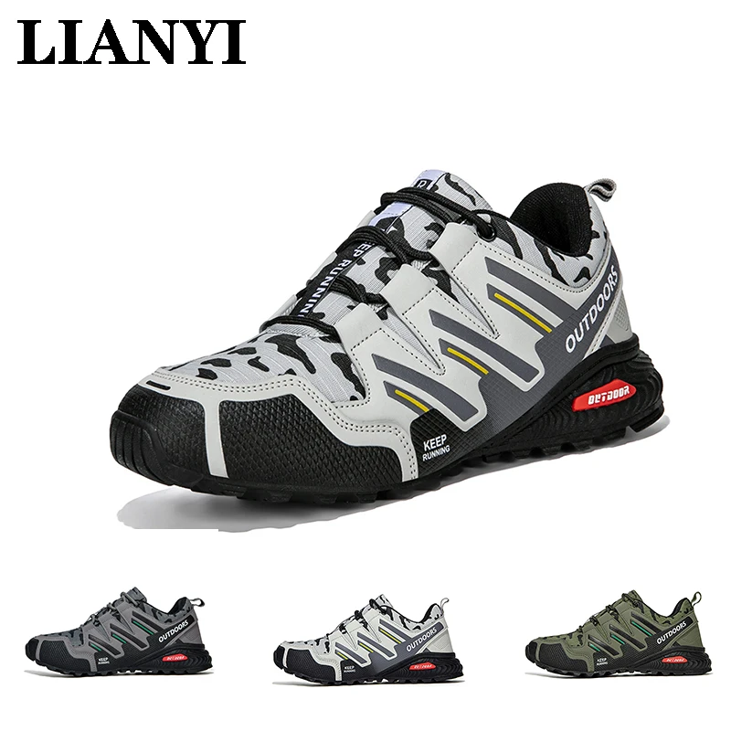 

LIANYI Men Hiking Shoes Outdoor Off-Road Hunting Combat Shoes Cycling Mountaineering Breathable Lightweight Sports Cycling Shoes
