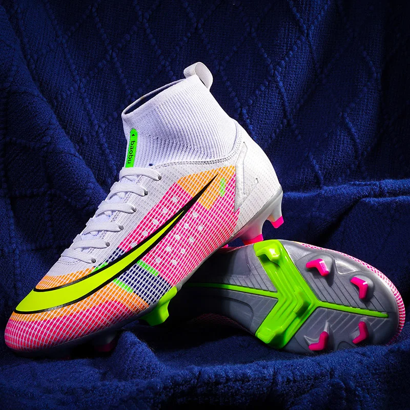 

Men's Football Cleats Soccer Training Shoes Non-Slip TPU Studs Lightweight Breathable for Turf Grass Field Youth Size 35-45