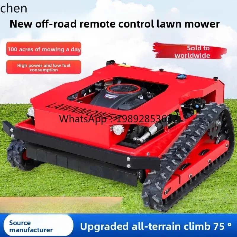 WW16Remote Control Lawn Mower Crawler Orchard Weeding Machine Grass Cutter Electric Four-Wheel Drive
