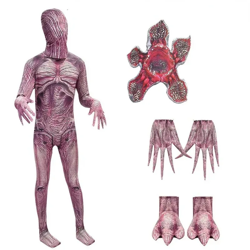 Kids Halloween Costumes for Stranger Things Kids Cosplay Costume Child Horror Jumpsuits Scarry Zombie Demogorgon Cosplay Clothes