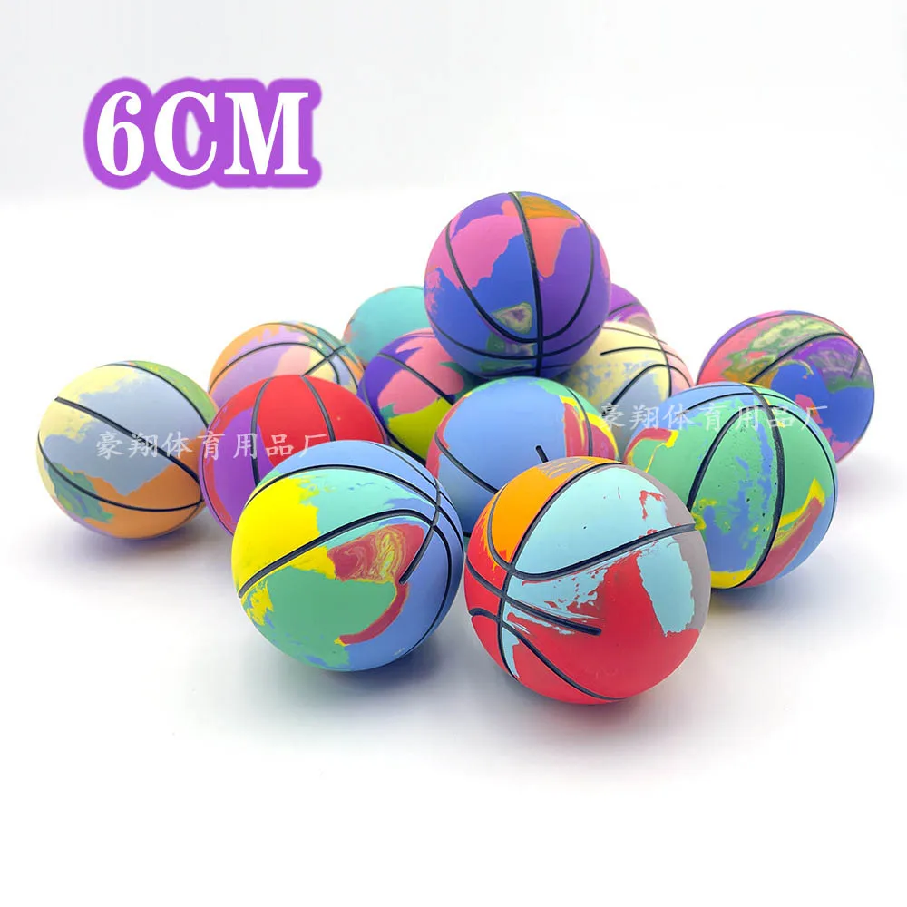 Pallacanestro/tennis in gomma extra alta rimbalzante da 6 cm, mini palla rimbalzante cava antistress, piccolo regalo per bambini