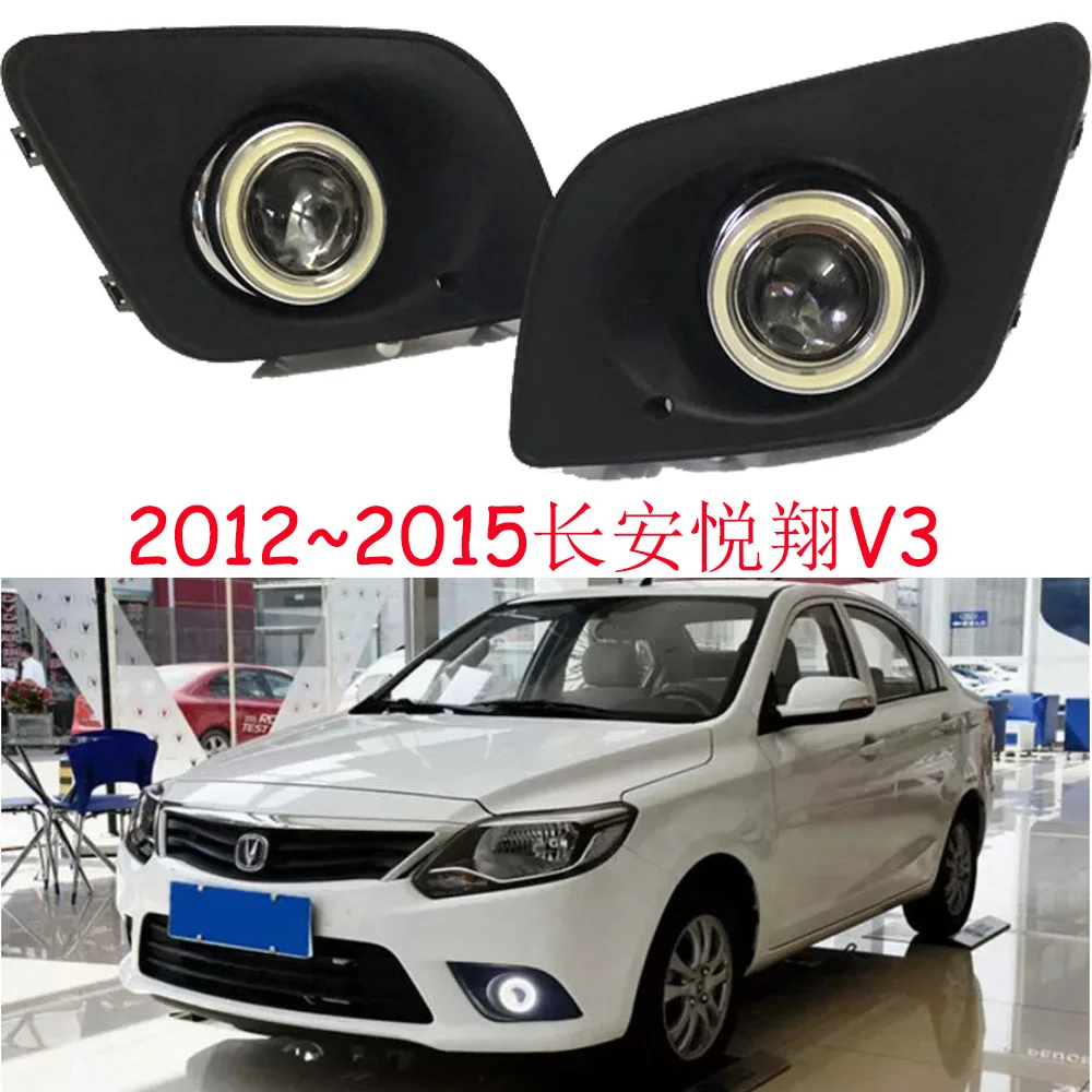 car bumper headlight ChangAn Yuexiang V3 fog projector lens light Chang An 2012~2015y car accessories lamp ChangAn headlamp