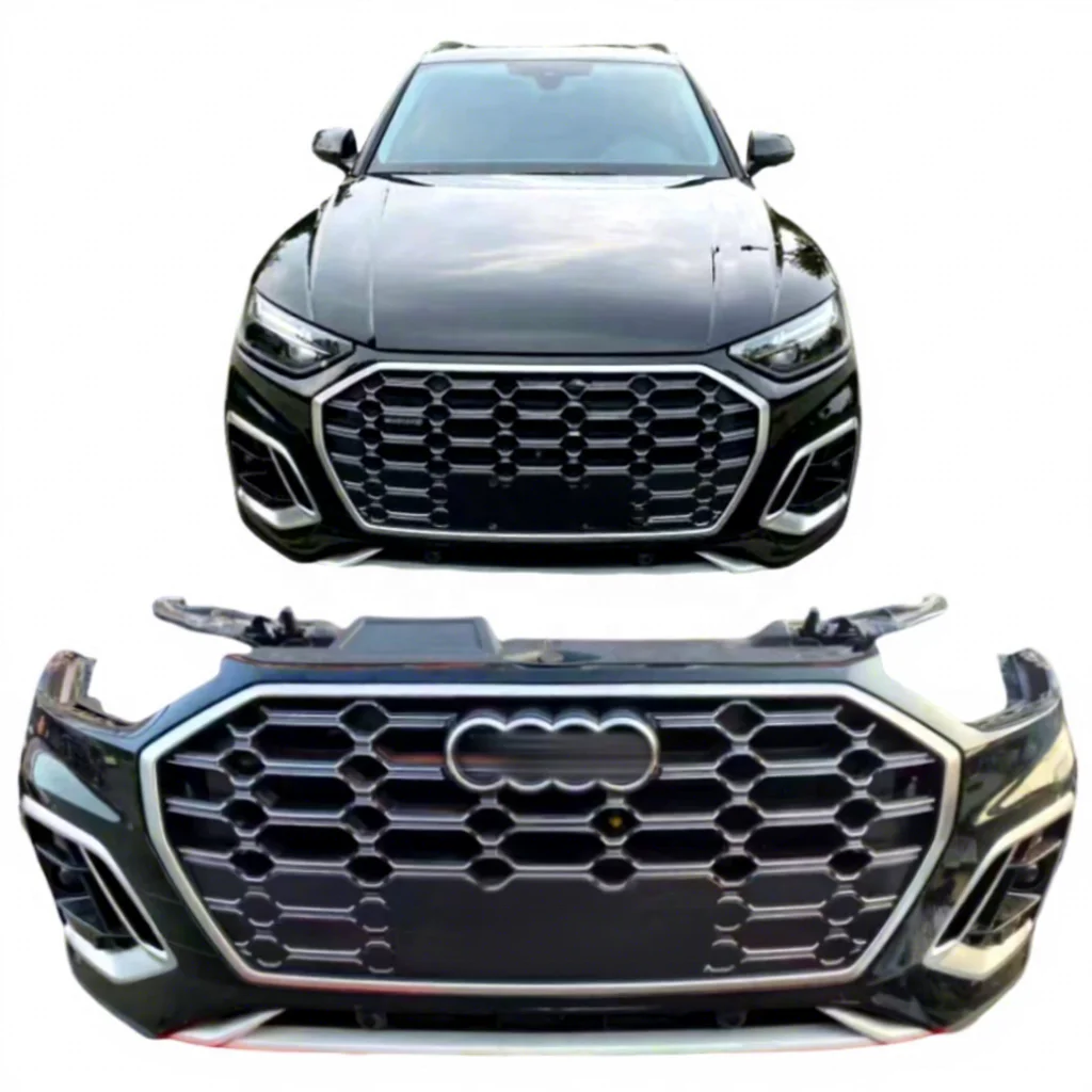 High Quality 2020-2024 for Q5 Front Bumper Headlights Skirt Engine Hood Side Panels Windshield Bumper for Q5