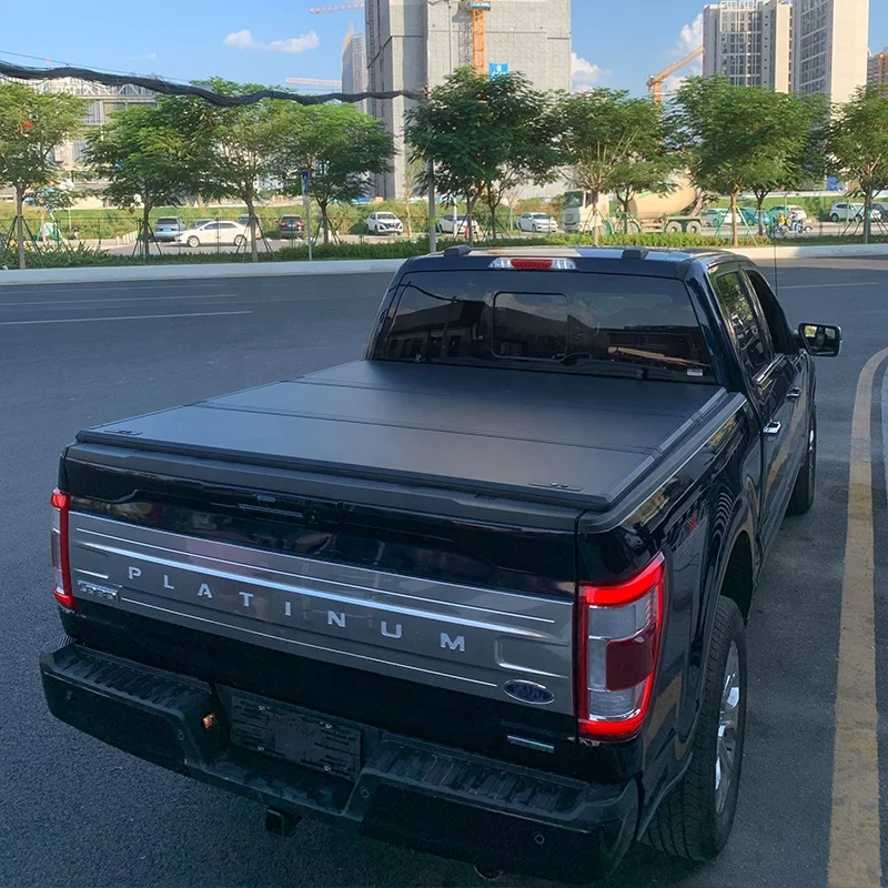 อะลูมินัมอัลลอยฝาพับแข็งฝาพับสามทบสำหรับ MAXUS T70 2019-2023ฝาปิด tonneau