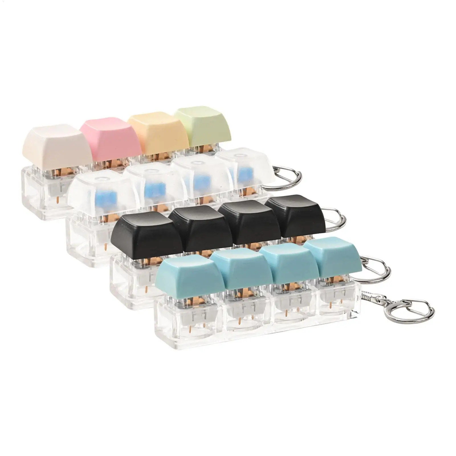 

1pc Keyboard Key Toy Button Keycap Fidget Keychain Keyboard Clicker Mechanical Key Toy Relief Keyboard Fidget Clicker