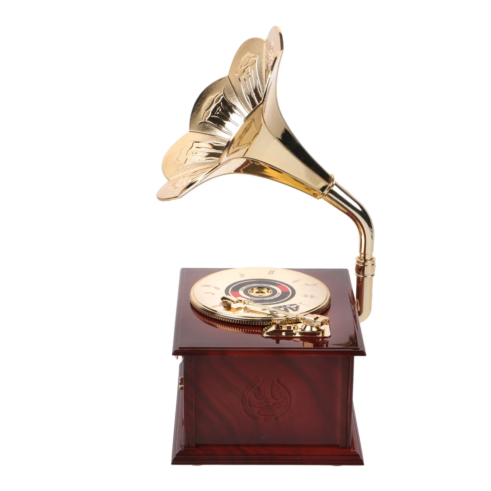 Decorative Music Box Wind-Up Retro Melody Box Desktop Decor Home Table Centerpiece Cute Gift for Women Small ABS Exquisite