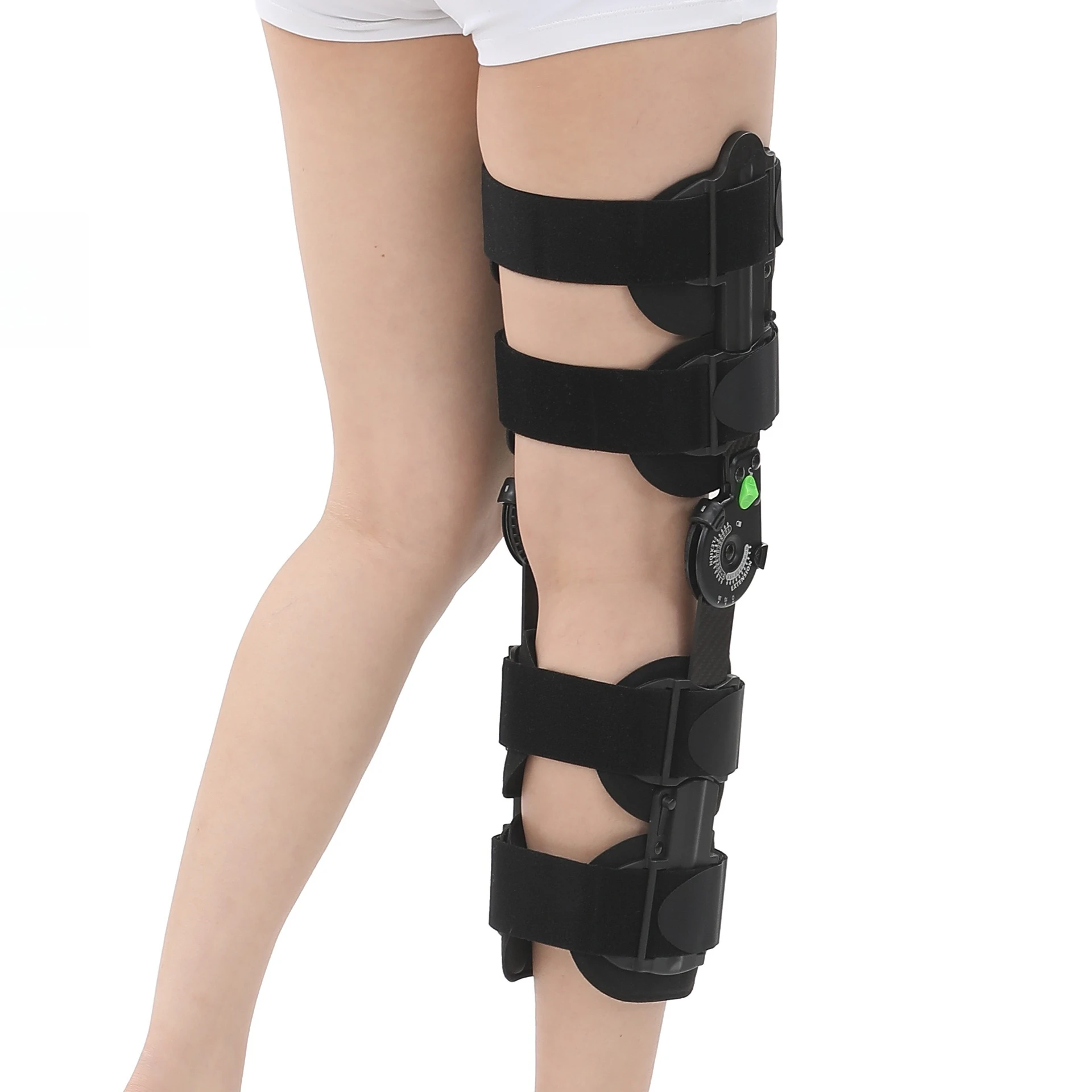New Carbon Fiber Knee Immobilizer Brace for Adults Meniscus Injury Orthotic Support Fixation Splint