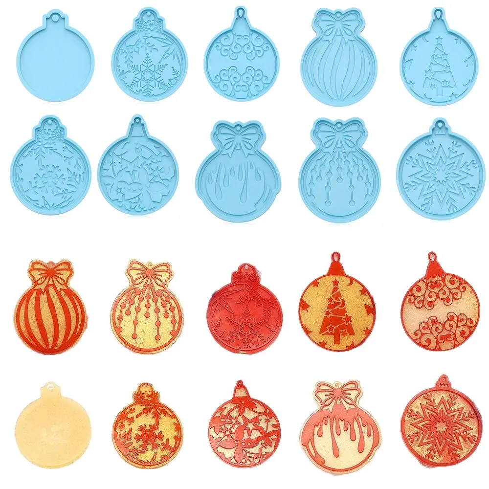 

Resin Crafts Clay Mold Candy Chocolate Keychain Molds Silicone Moulds Christmas Ball Mold Jewelry Making Tool