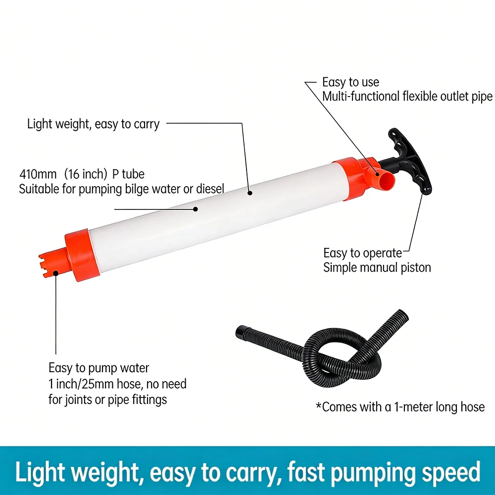 Manual Water Pump,piston Pump Is Used for Draining Water From The Bottom of Ships/campers,portable Multi-functional Pump