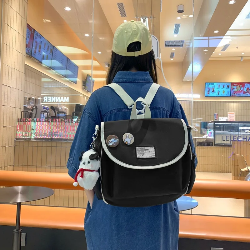 Zaino moda stile giapponese donna 2023 borse da scuola regalo per ragazza borse a tracolla in Nylon per donna borse a tracolla borsa a tracolla Bolso