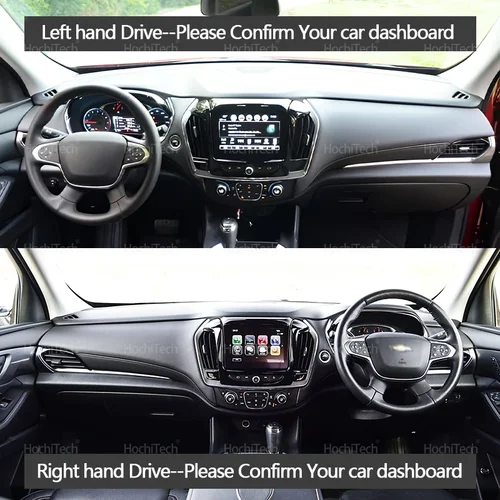 Imagen 2 del producto Cubierta parasol para salpicadero de coche, alfombrilla antideslizante Anti-UV para Chevrolet Traverse MK2 2018-2024