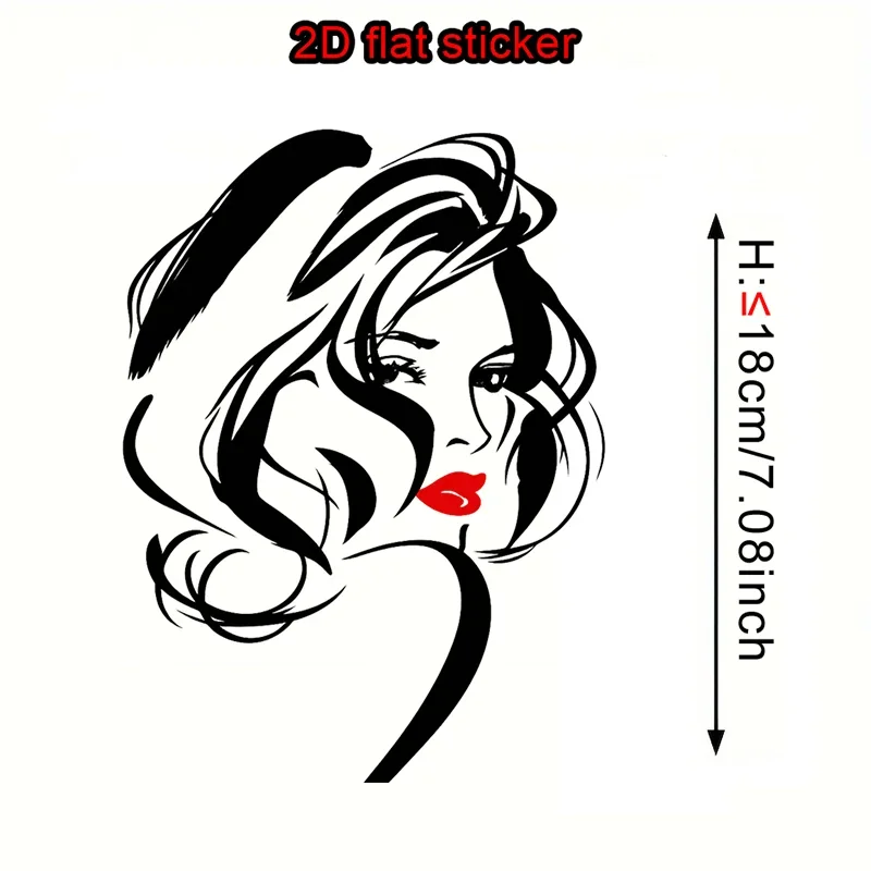 Lip Girl Iron On Transfer DIY Heat Transfer Vinyl Decal for T Shirts Canvas Bags Jeans Clothing Craft Fashion Decor