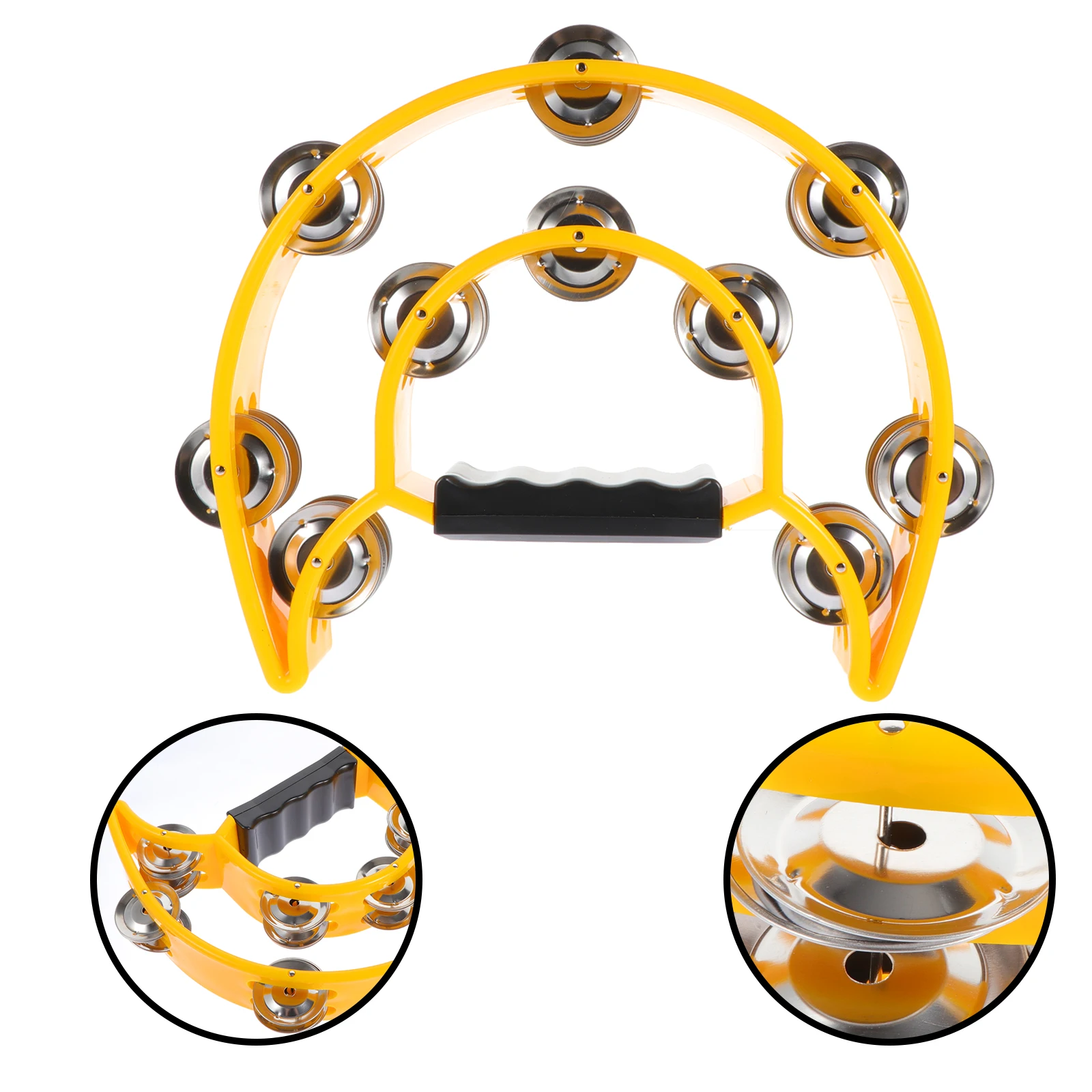 

Adorable Handheld Bell Kids Tambourine Percussion Instrument Music For Children Parent-Child Interactive Gift Safe Material