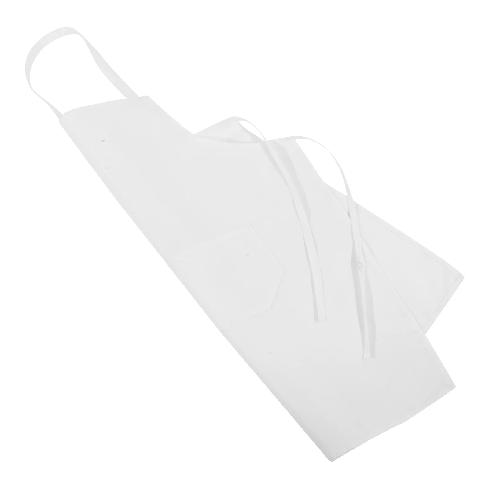 Grilling Apron Gardening Restaurant Kitchen with Pocket Manicure White Sleeveless