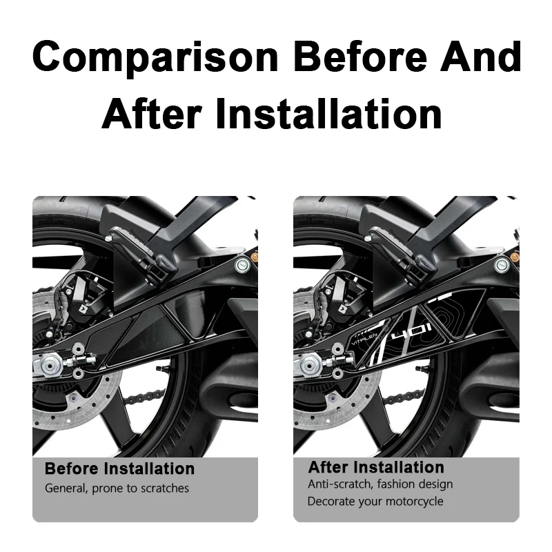 POSFIRA Motorcycle Swingarm Sticker 3D Epoxy Resin Decals for Husqvarna Vitpilen 401 2024-2025 Vitpilen401 Swing Arm Accessories - view 2