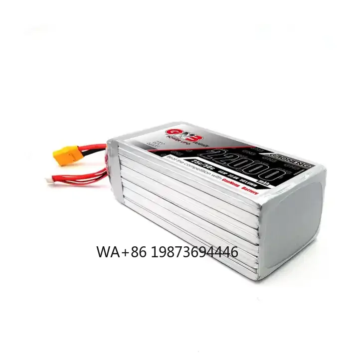 

GNB 22AH 2mah 6S 22.8V 25C 50C HV LiHV high voltage LiPo battery agriculture UAV XT90 XT150 PLUG
