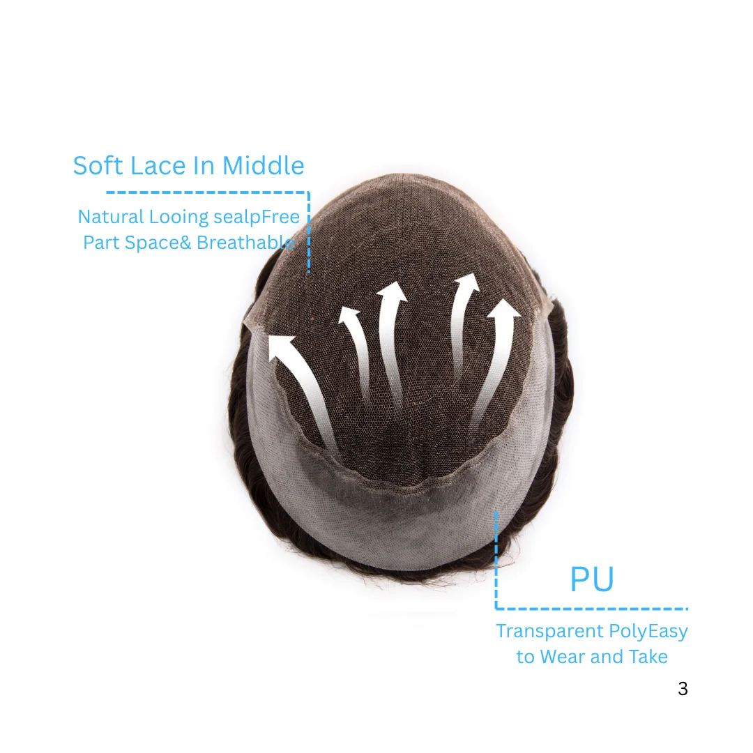 8x10 pouces dentelle avant avec Base de peau mince hommes morceau de cheveux réel HD dentelle toupet cheveux pour hommes Q6 hommes toupet 1B naturel noir