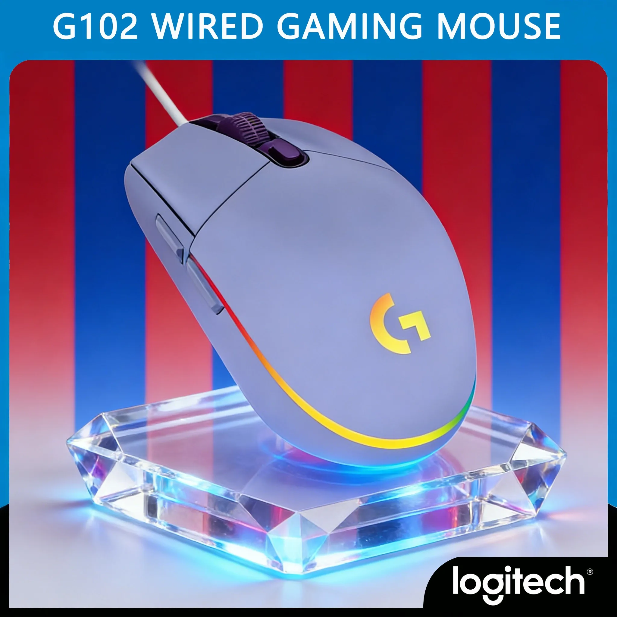 

Logitech G102 Gaming Mouse 8000 DPI Sensor for Pixel-Perfect Aiming