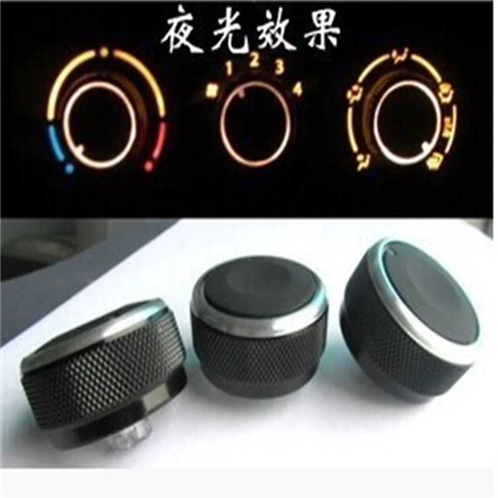 Car AC Knob Air Conditioning heat control Switch knob Aluminum alloy accessory,suitable for Suzuki Swift SX4 2012 QT34