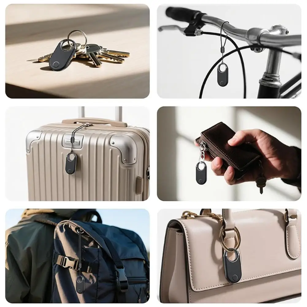 Portable Smart Anti Loss Tracker Keychain Bluetooth Item Locator for Google Find My Device Wallet Backpack Luggage Travel Use view 2