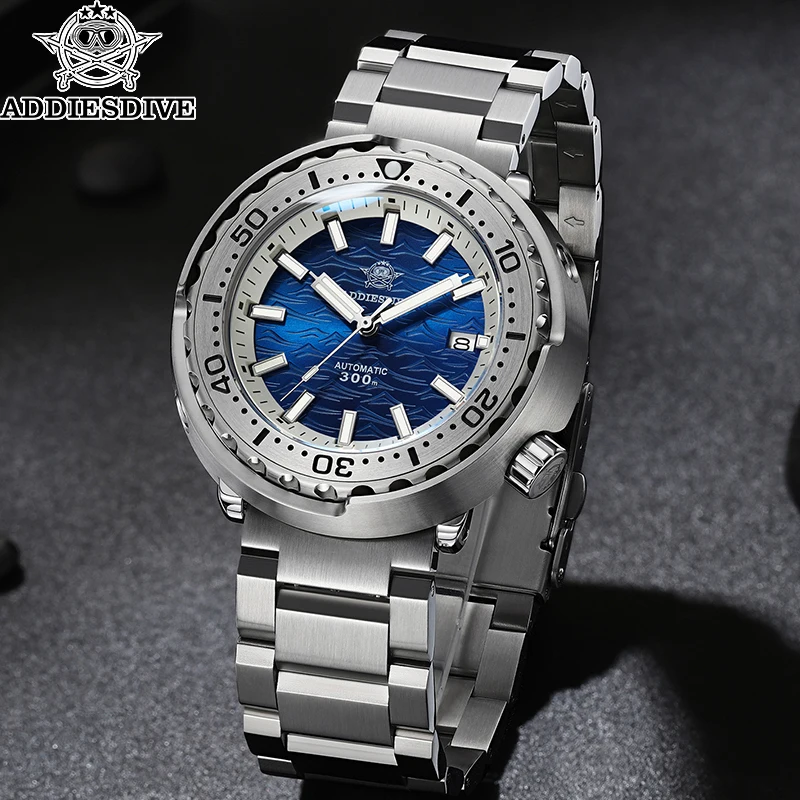 

ADDIESDIVE Automatic Diver Watch 300M Waterproof NH35A Ceramic Bezel Sapphire Crystal BGW9 Lume Stainless Steel 41mm AD2098