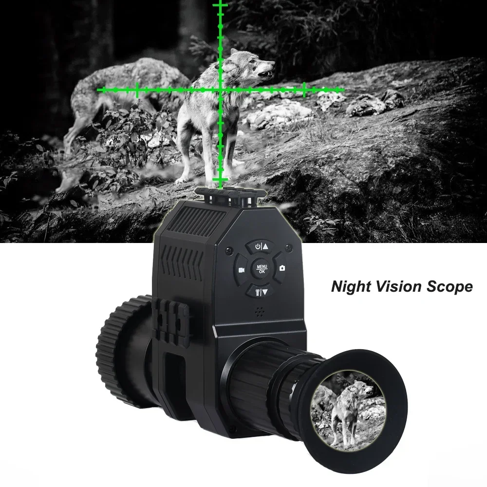 Megaorei NK007 Digital Night Vision Riflescope HD Monocular Infrared Optical Sight Hunting Camera Wildlife Trap Tracking Device