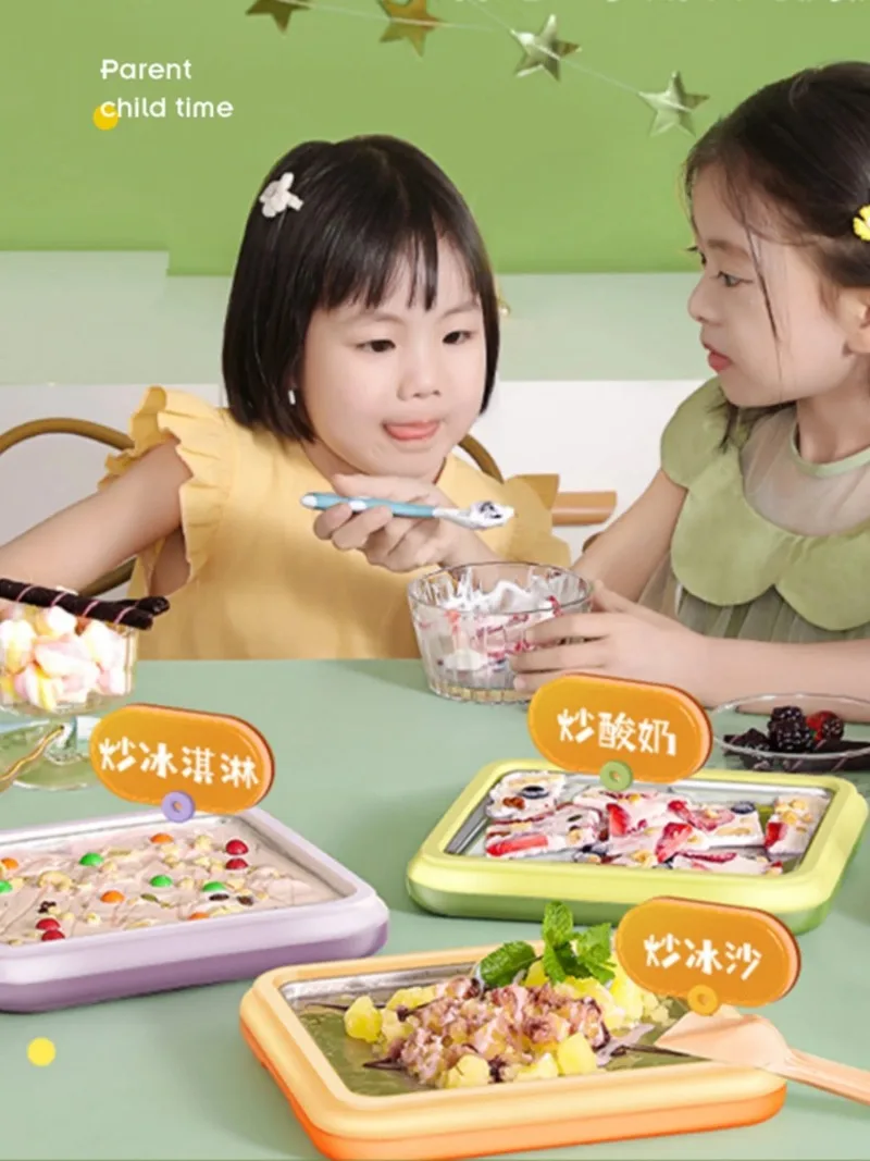 Royalstar Super Ice Machine Stir-fry yogurt machine homemade DIY high-value stir-fry ice pan ice cream for children. unplugged