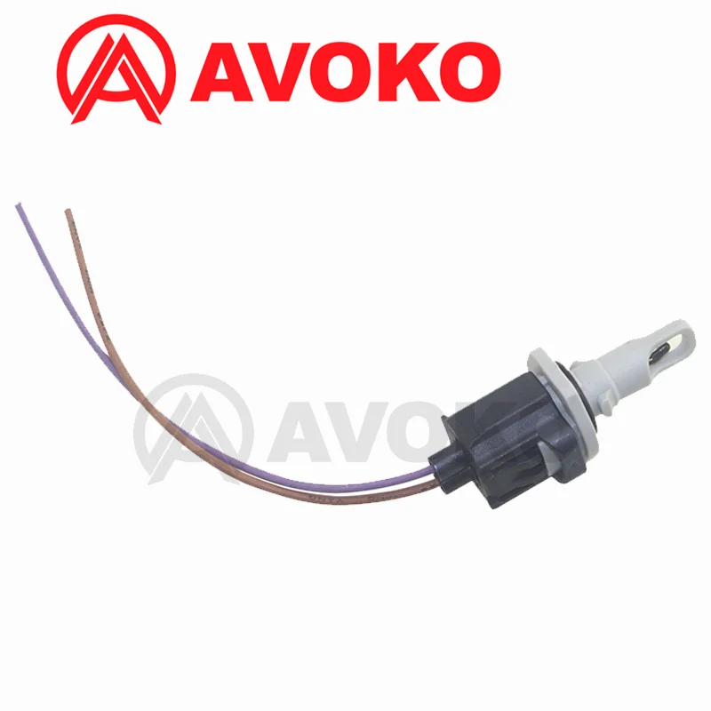 Intake Air Temperature Sensor With Electrical Harness 2 Pin Connector Plug For FORD MAZDA LINCOLN MERCURY 1F2018845 F6ZZ12A697A