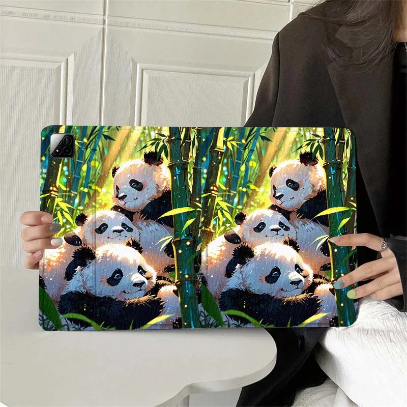 Cartoon Anime Panda Cute For Xiaomi Redmi Mi Pad 4 5 6 7 8 K SE Mini Pro Plus Max 10.1 11.2  inch Tablet Case