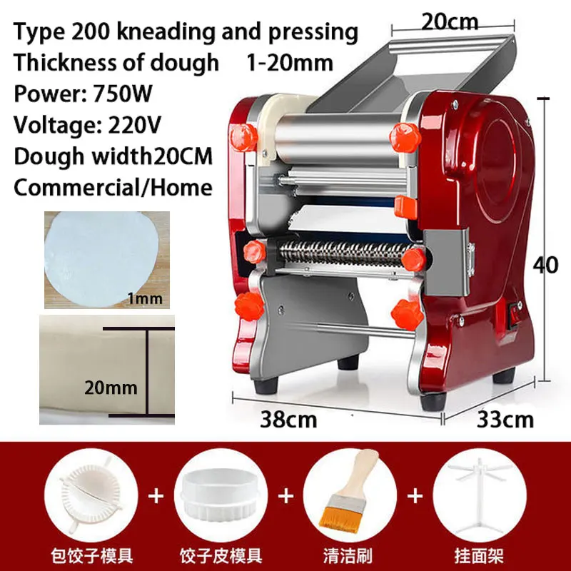 knead dough mixer Electric kneading machine Dough Sheeter flour mixer machine for bread Noodle Maker Dough Roller commercia