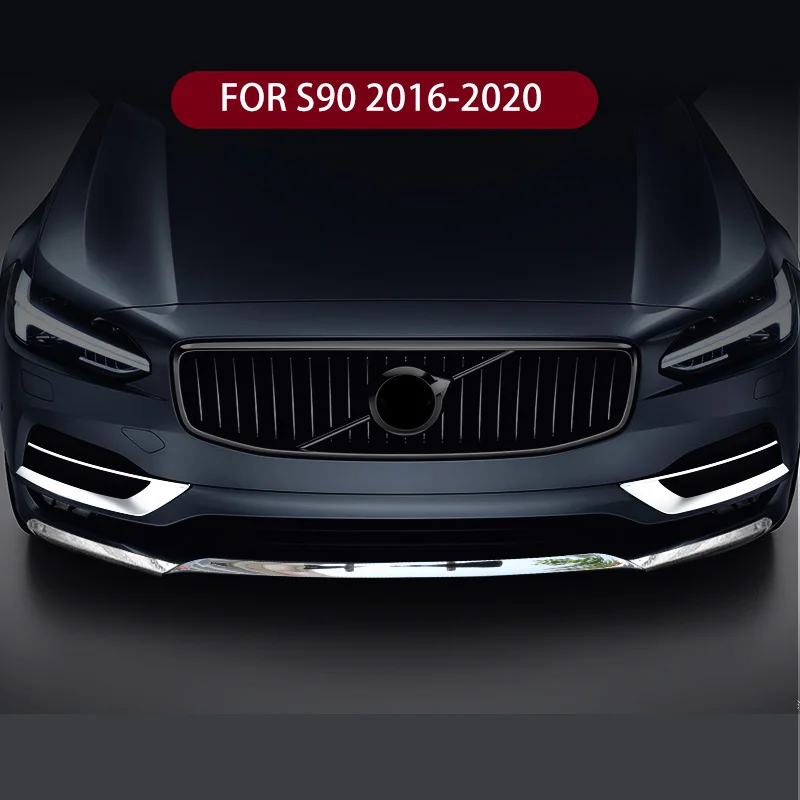 

Хромированная накладка на переднюю противотуманную фару для Volvo S90 2016-2020 (2017, 2018, 2019), серебристая, декоративная, аксессуар для автомобиля