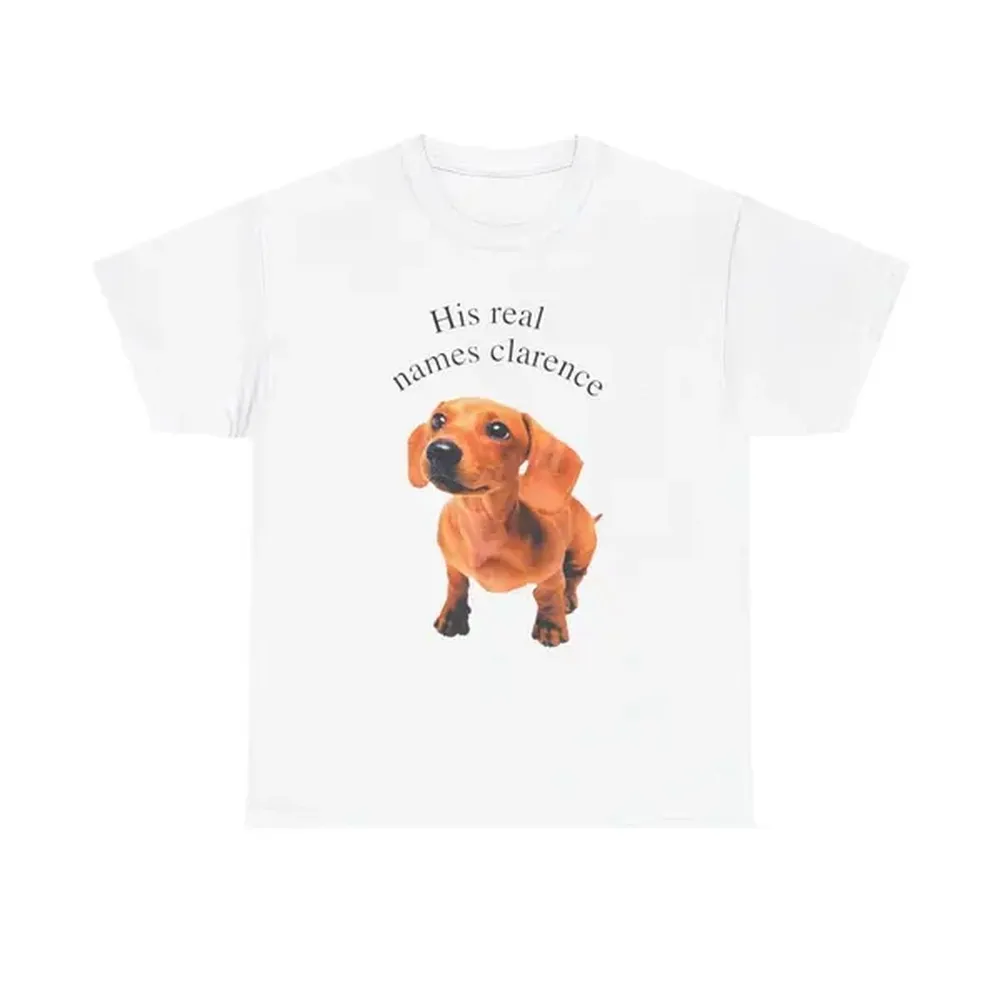 His Real Name's Clarence Unisex Heavy Cotton Tee.