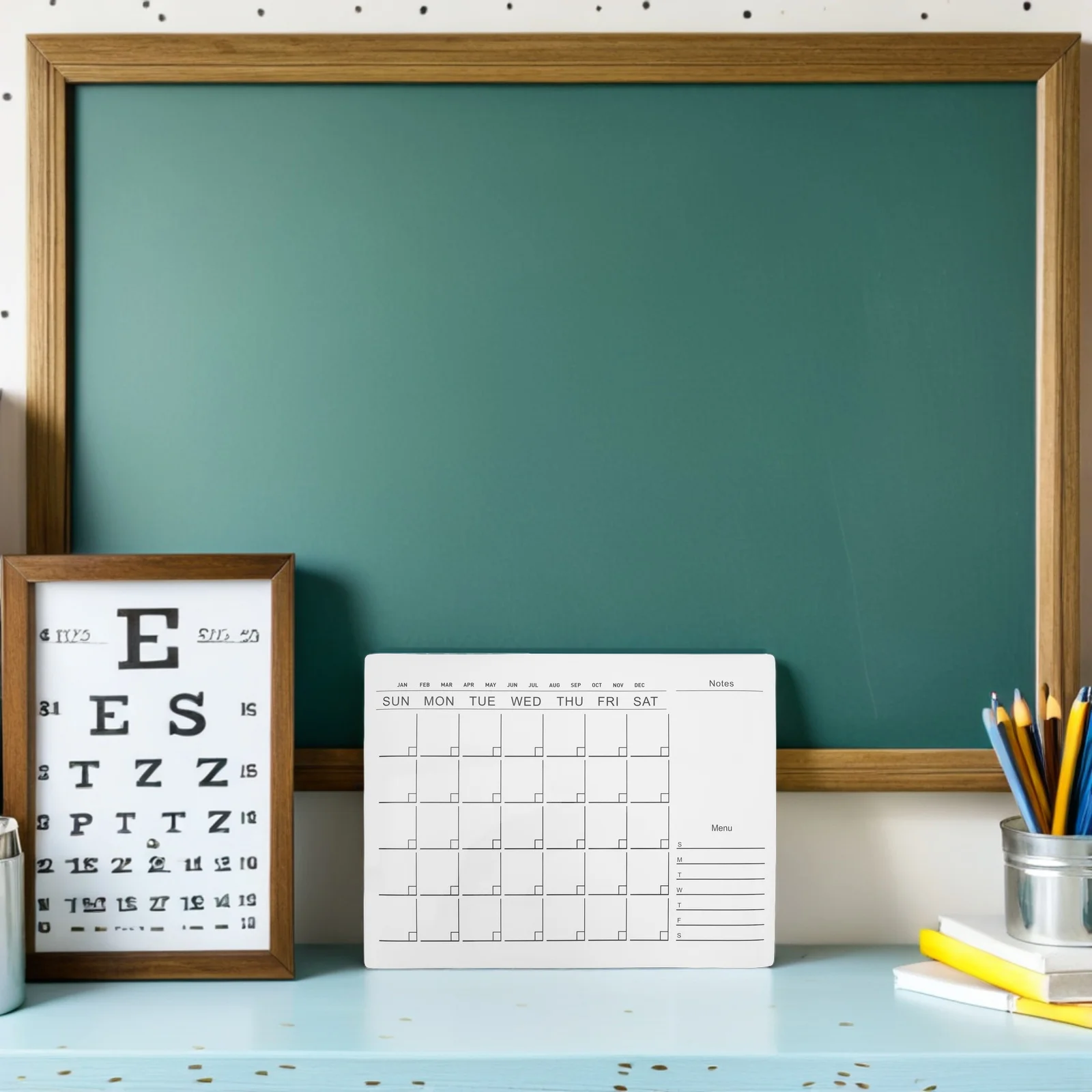 12X16 Dry Erase Whiteboard Sticker Reusable Self-Adhesive Calendar For Wall Fridge Desk Dry Erase Board Decal Monthly Planner