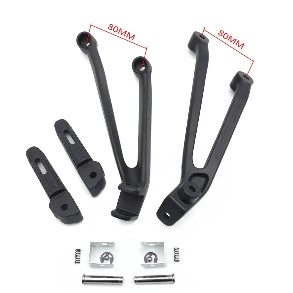 Passenger Foot Pegs & Brackets for BMW S1000RR 2010-2018 10-18 Motorcycle Parts Black/Sliver Rear