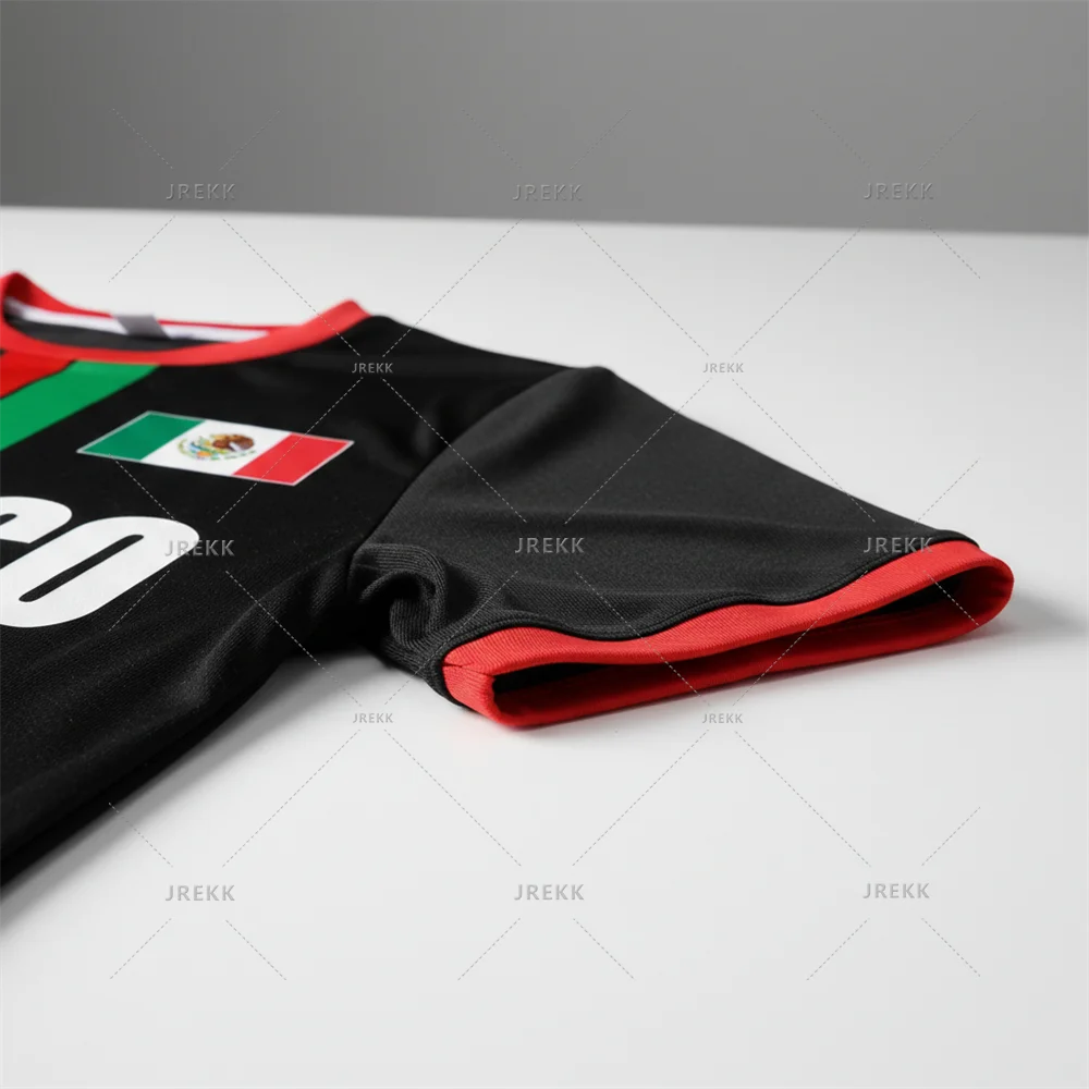 Mexico Football Jersey 2026 New Fashion Short Sleeved México Flag Maillot Football Tops Casual Loose Oversized Men's Sports Tees